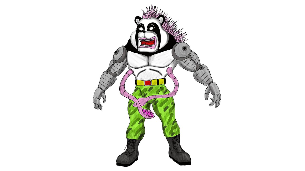 1280x720 ipad pro, how to draw mutant cyborg panda omega