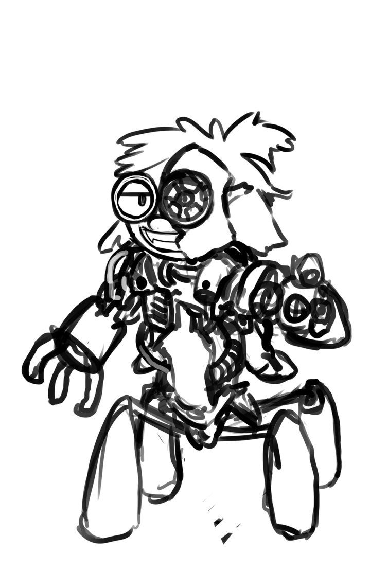 719x1112 Monster Drawing Cyborg For Free Download