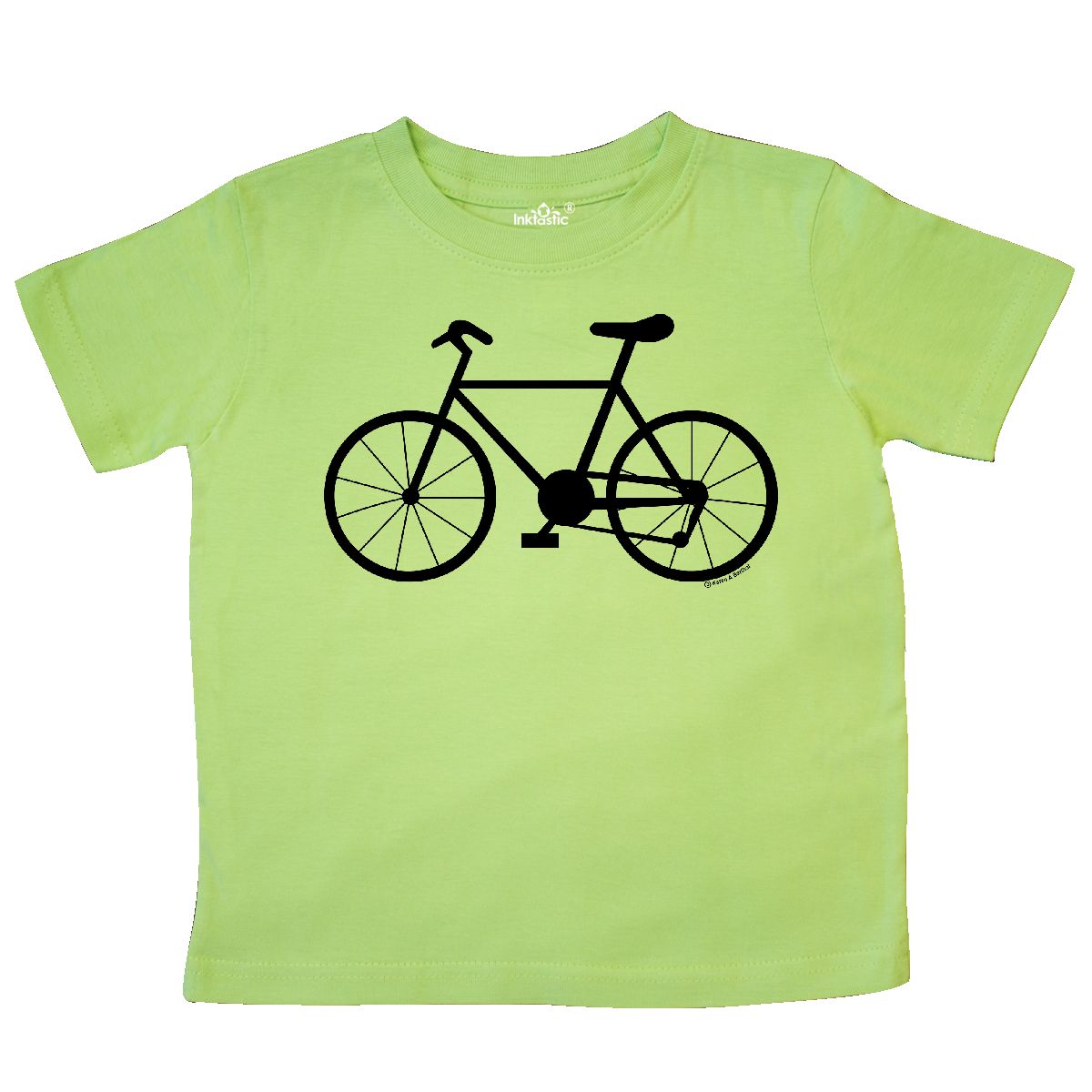 1200x1200 Inktastic Bicycle Silhouette Toddler T Shirt Bike Drawing Cycle