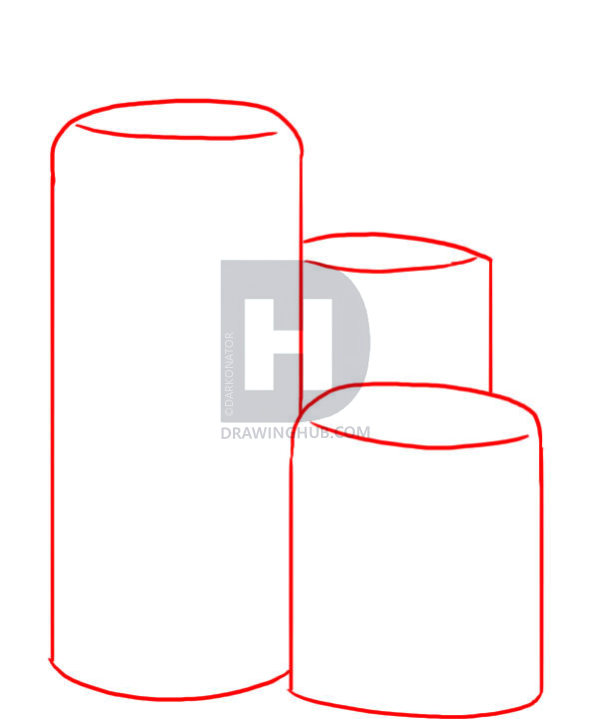599x720 How To Draw Candles, Step