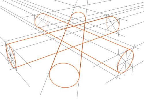 500x345 Drawing Cylinder Shapes In Cubes