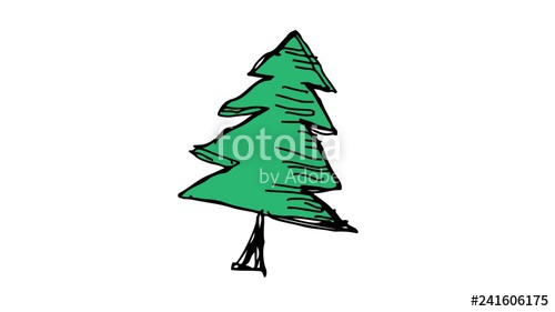 500x281 hand drawing white screen with theme of cypress stock footage