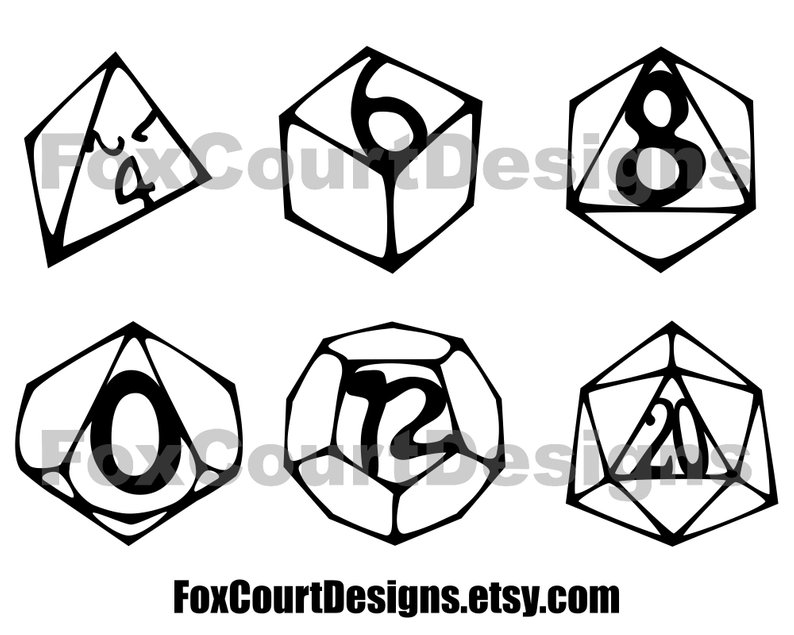 794x635 dice set set for vinyl or paper cutting tabletop etsy