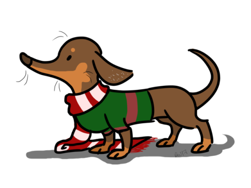 500x375 Collection Of Free Dachshund Drawing Download On Ui Ex