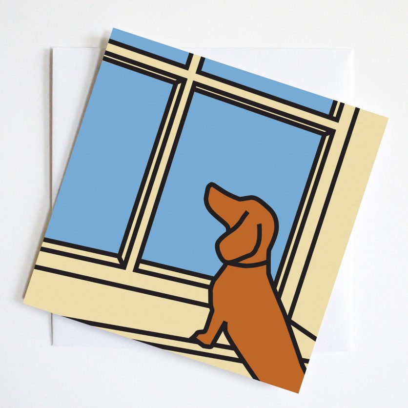 836x836 dachshund art patrick caulfield art parody sausage dog art