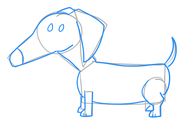 750x503 How To Draw A Dachshund