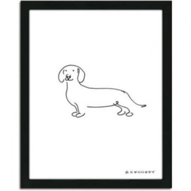 272x272 Personal Prints Dachshund Dog Line Drawing Trade Me