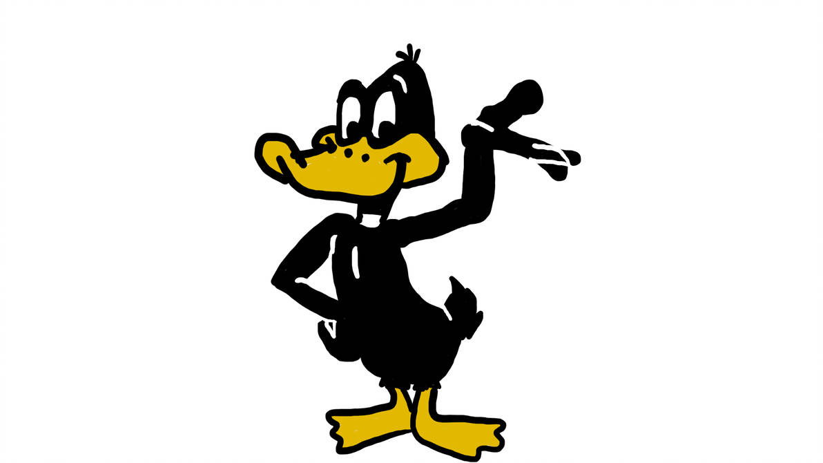 1192x670 Daffy Duck Drawing