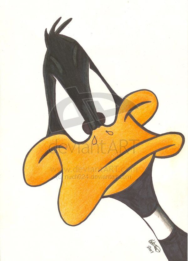 600x833 Daffy Duck Drawing Cartoon Drawings