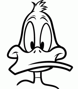 264x302 Draw Daffy Art Drawings, Cartoon Drawings, Duck Drawing