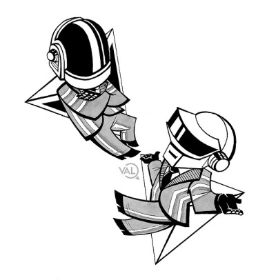 400x406 Chibi Daft Punk Tumblr