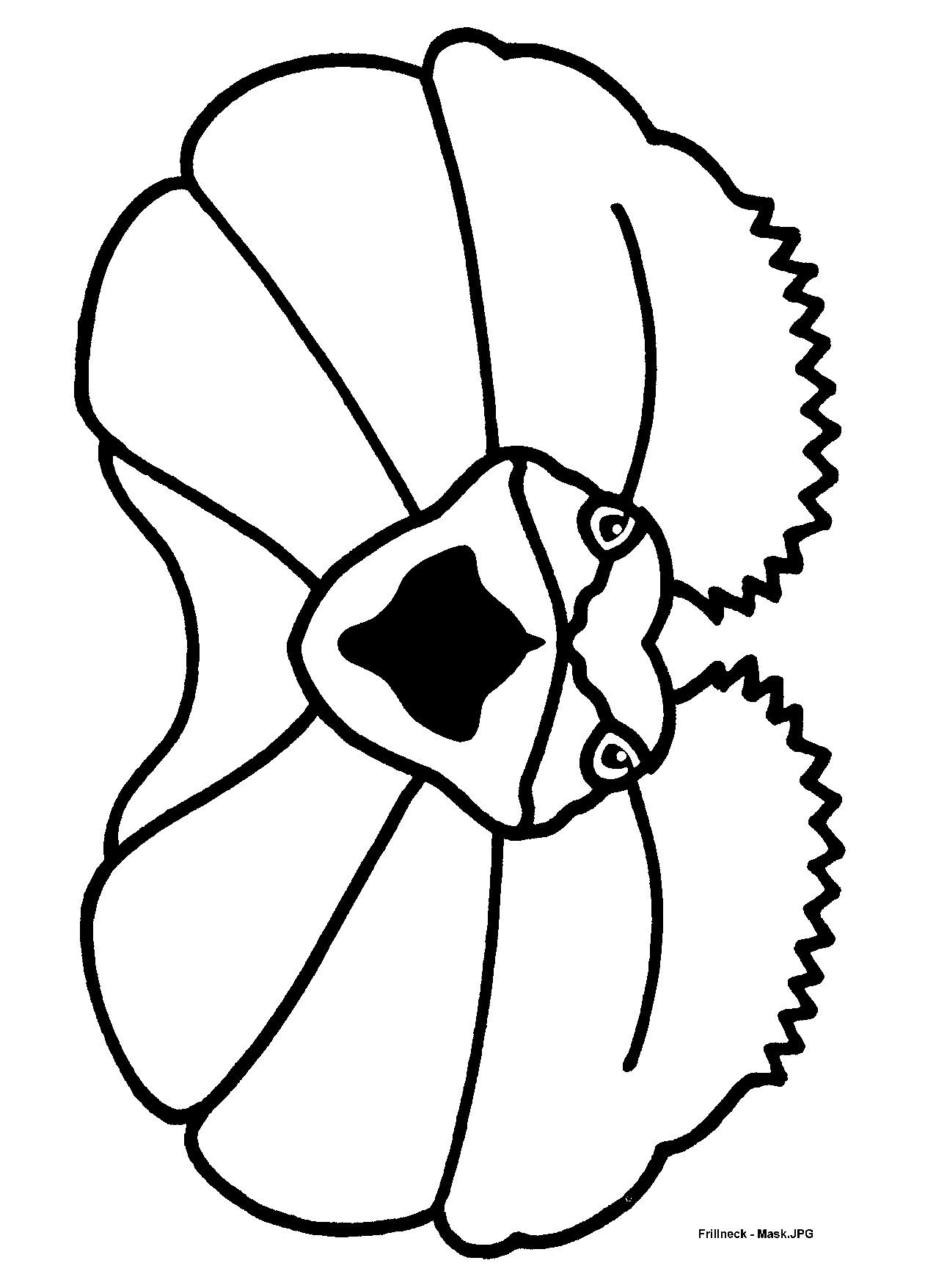 1276x1754 Lizard Drawing Mask For Free Download