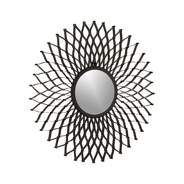 625x625 Dahlia Round Wall Mirror + Reviews Crate And Barrel