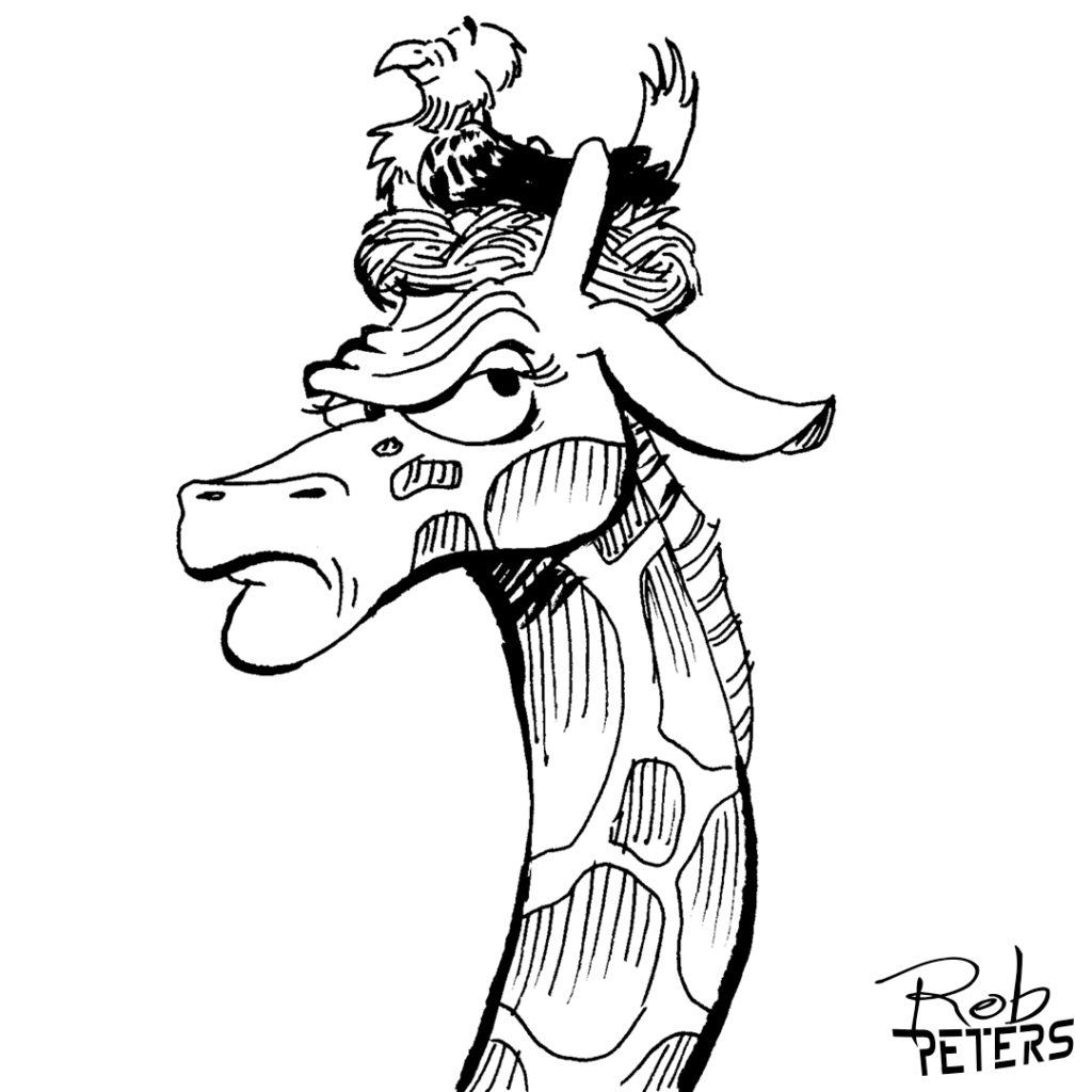 1024x1024 Daily Drawing Giraffe