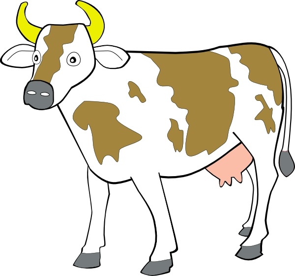600x561 Cow Clip Art Free Vector In Open Office Drawing
