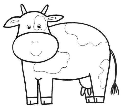 Dairy Cow Drawing | Free download on ClipArtMag