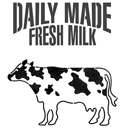 425x425 J Boutique Stencils Milk Cow Dairy Cattle Stencil