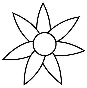350x351 Free Daisy Flower Outline Download Free Clip Art Free Clip Art