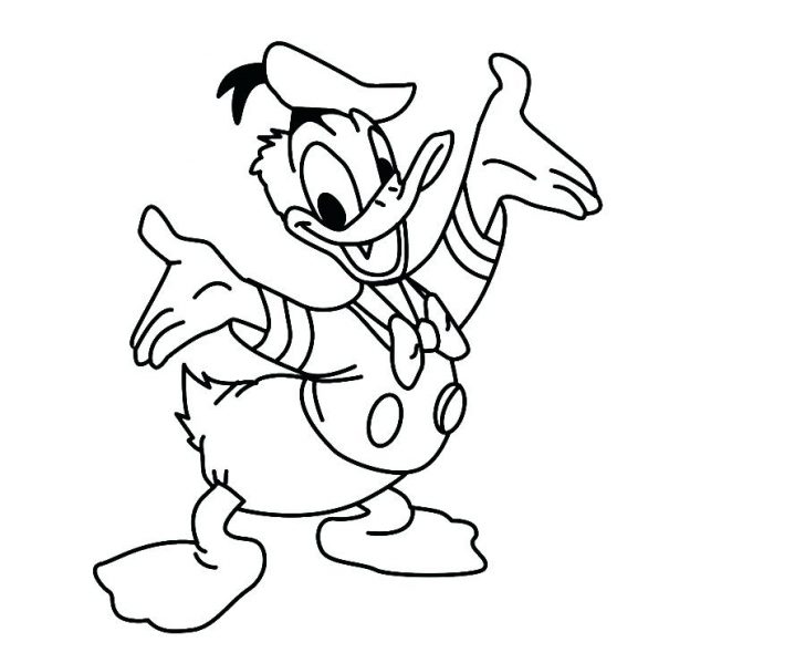 728x599 Donald Duck And Daisy Together Coloring Pages Book Games Online