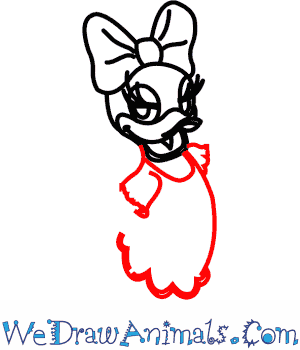 300x350 How To Draw Daisy Duck From Disney