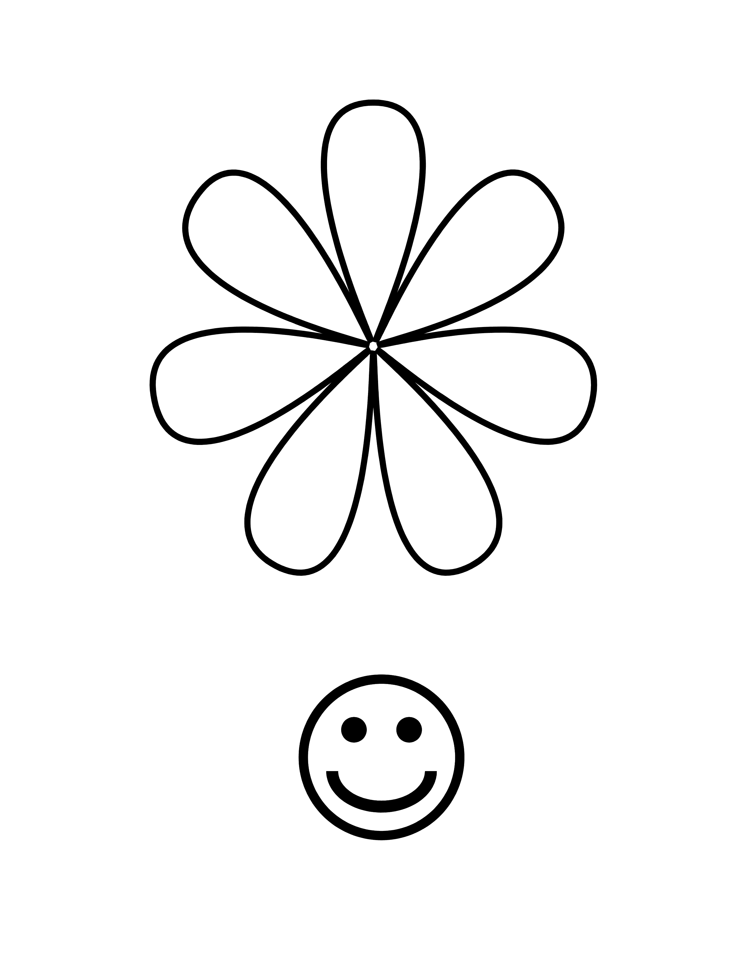 2550x3300 Daisy Flower Outline Pictures
