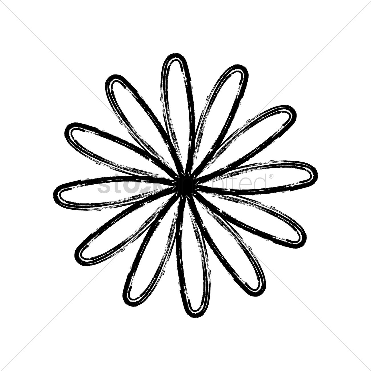 1300x1300 Daisy Flower Vector Image