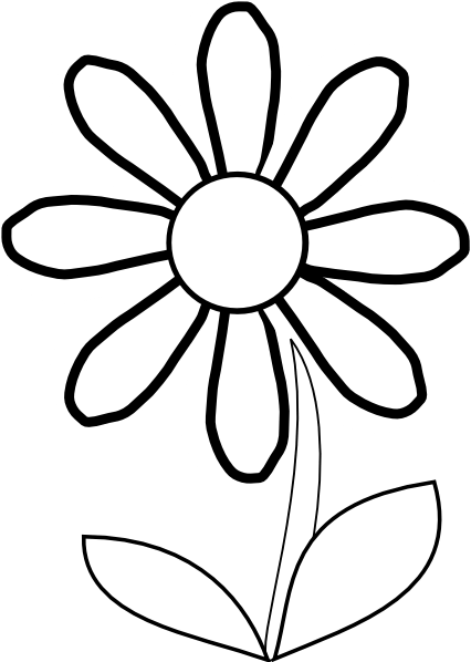 Daisy Outline Drawing | Free download on ClipArtMag