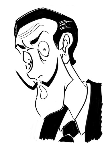 363x500 salvador dali caricature