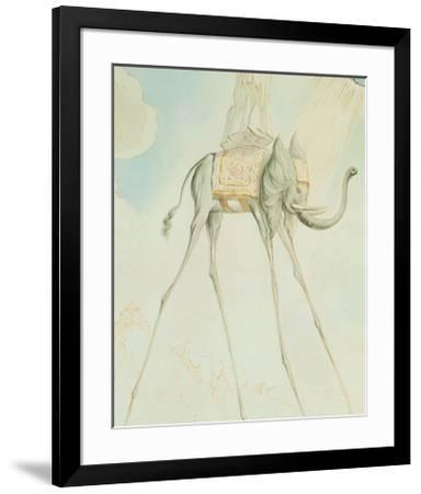 384x450 L'elephante Giraffe Art Print