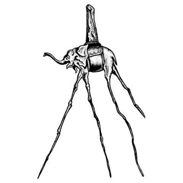 375x375 salvador dali elephant tattoo images in collection