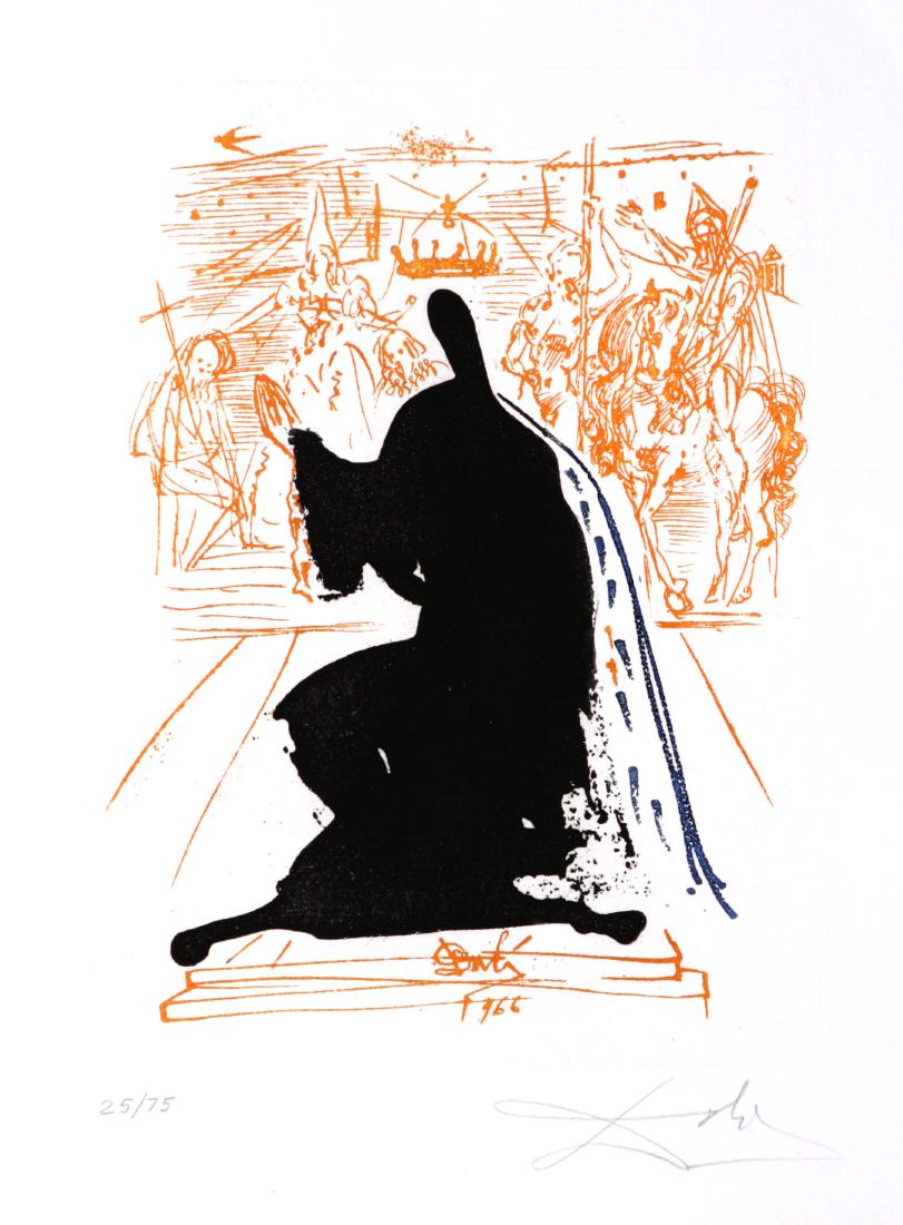 811x1100 salvador dali surreal figure standing on an elephant