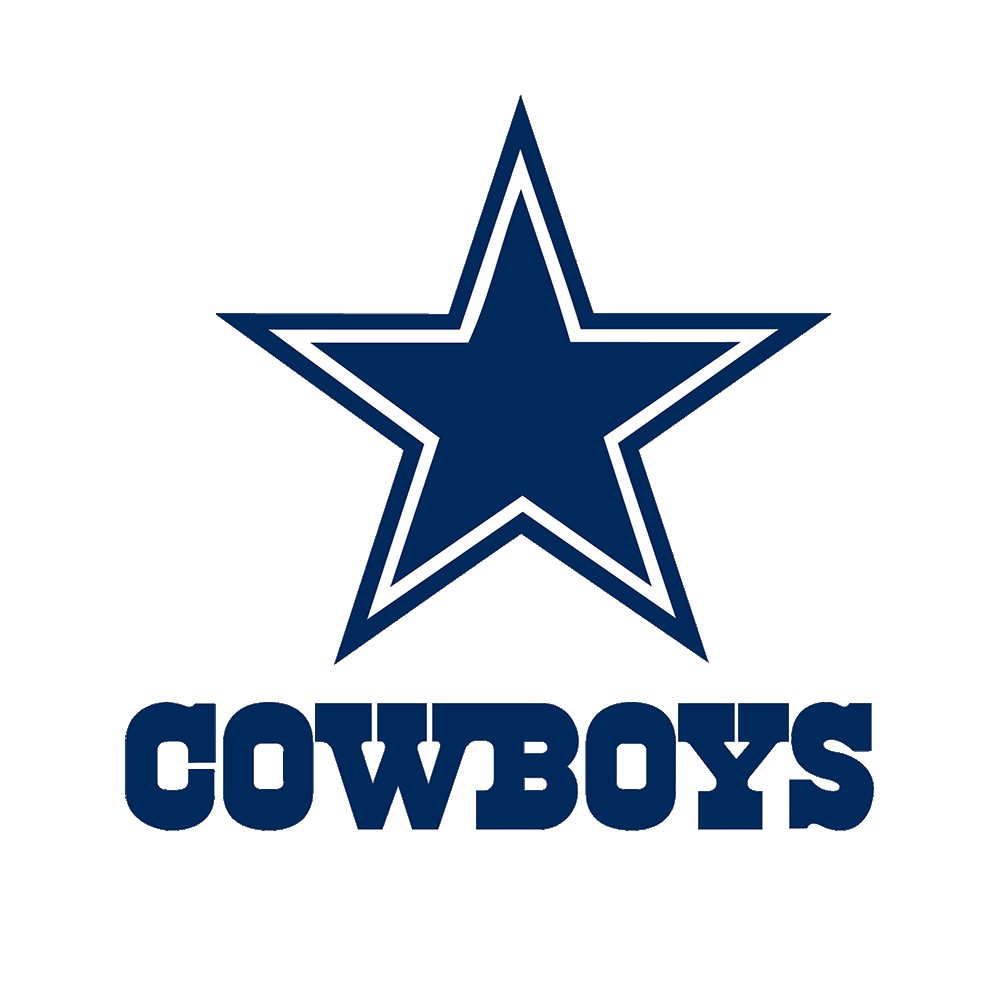 1000x1000 Dallas Cowboys Logo Black And White