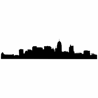 320x320 Hd Skyline Rubber Stamp