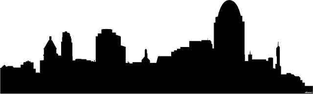 640x194 Cincinnati Skyline Outline
