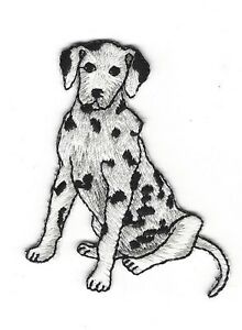 220x300 Dalmatian Dog Iron On Applique Embroidered Sewing Fabric