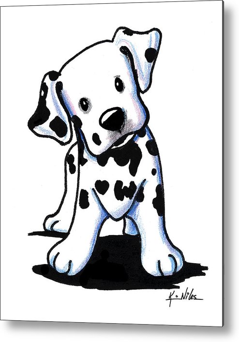 494x707 Dalmatian Puppy Metal Print