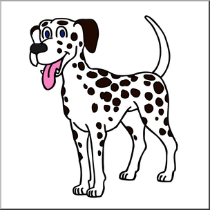 304x304 Clip Art Cartoon Dalmatian Dog Color I Abcteach