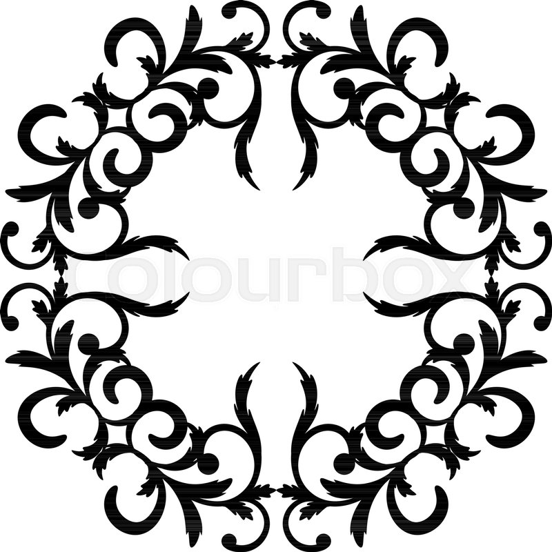 800x800 Art Damask Decorative Element In Stock Vector Colourbox