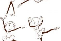 236x157 Drawings Of Ballet Feet Ballerina Draw Dancing Corel In Color
