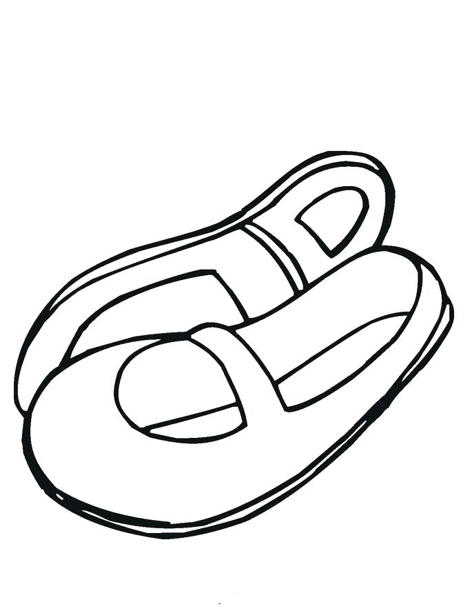 685x886 Coloring Pages Of Dance Shoes