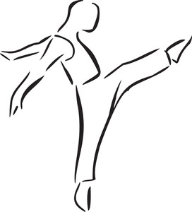 272x300 A Plain Drawing Of A Hiphop Dancer On A White Background Royalty