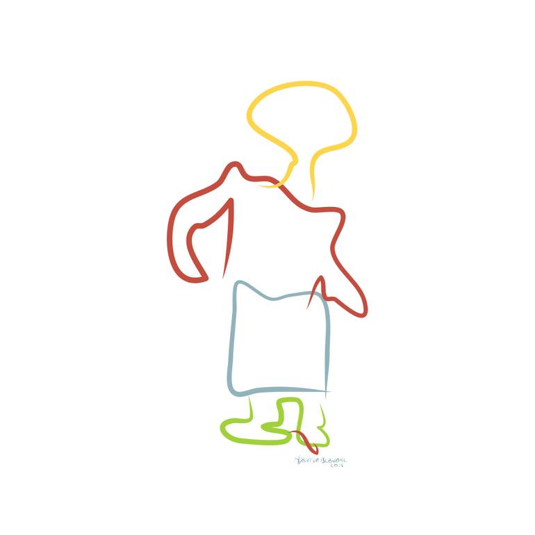 770x770 The Dancer Drawing