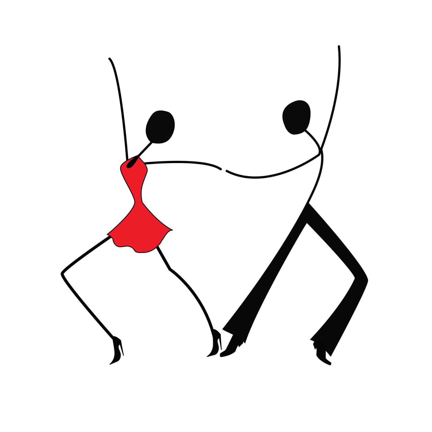 1500x1500 Cute Dancing Couple Dance Forever In Art, Doodle Art