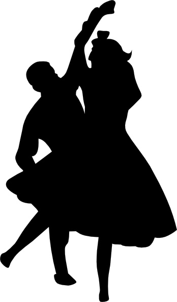 348x593 Dancing Couple Fifties Clip Art Free Vector In Open Office Drawing