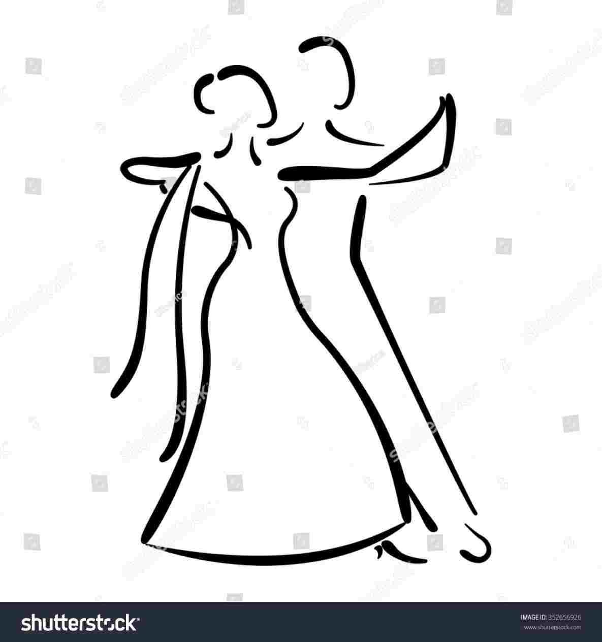 1185x1264 Ballroom Dancing Couple Dance Drawing