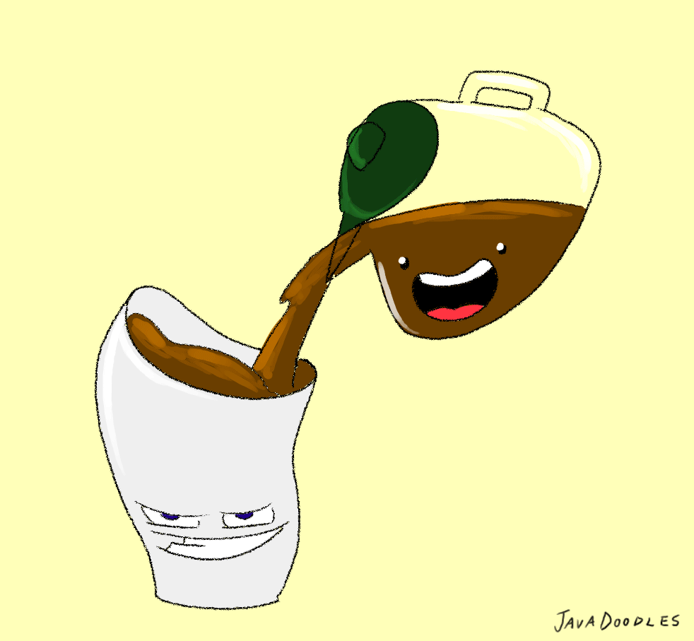 982x907 Java Doodles The Coffee Dance