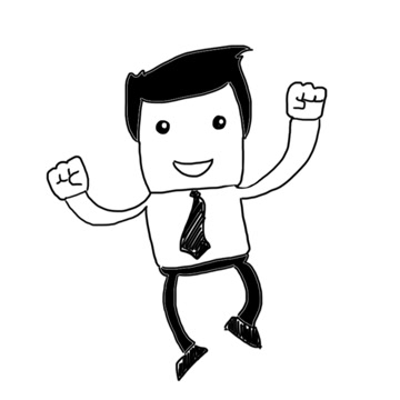 360x360 Male Dancing Whiteboard Animation Stock Footage