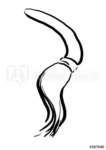 354x500 Dancing Brush Drawing