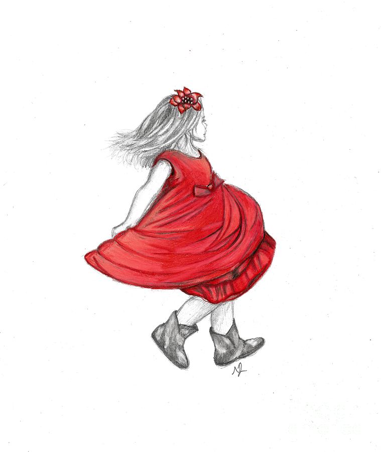 759x900 Dancing Girl Drawing
