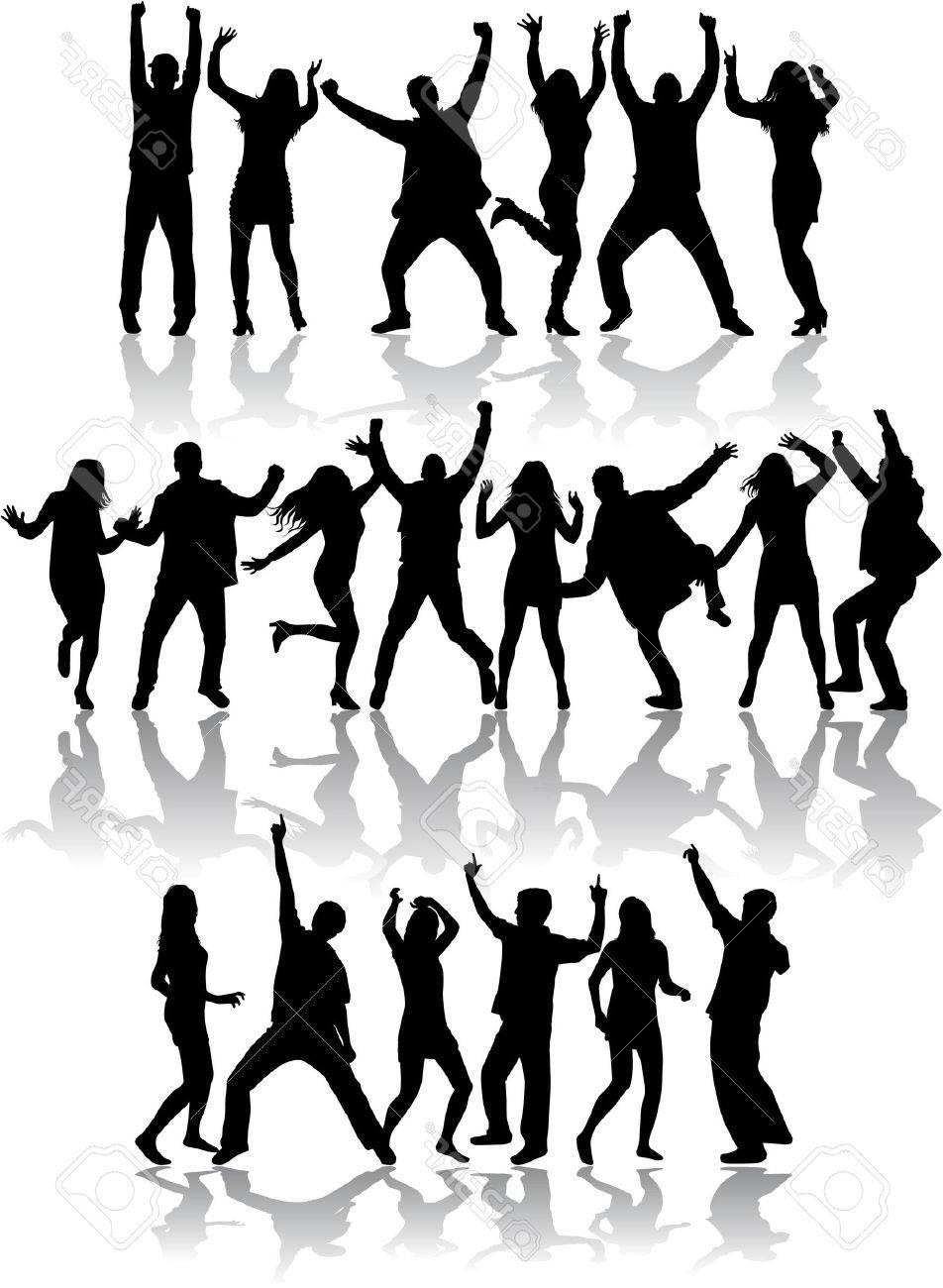 952x1300 Best Hd Group Dancing Silhouette Vector Cdr Free Vector Art